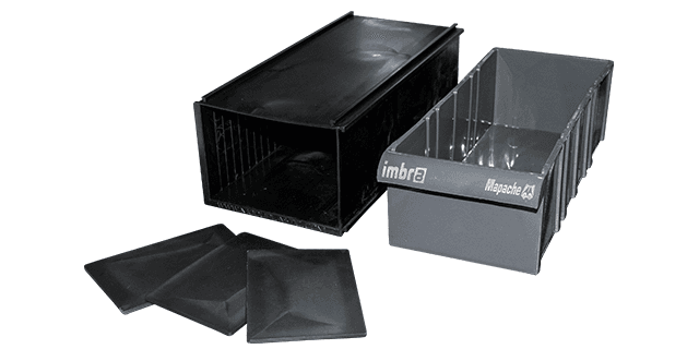 GAVETERO MODULAR MEDIANO CERRADO 25cmx12cmx8.5cm NEGRO